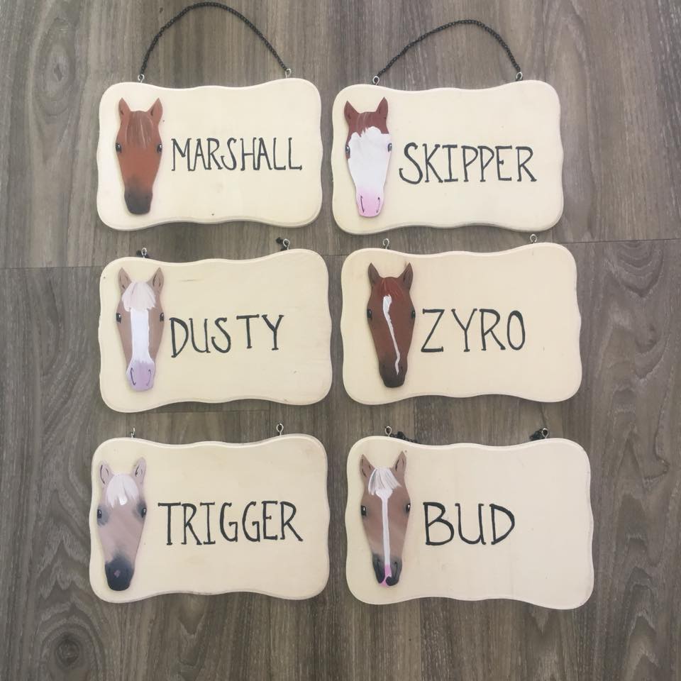 Horse Name Plates